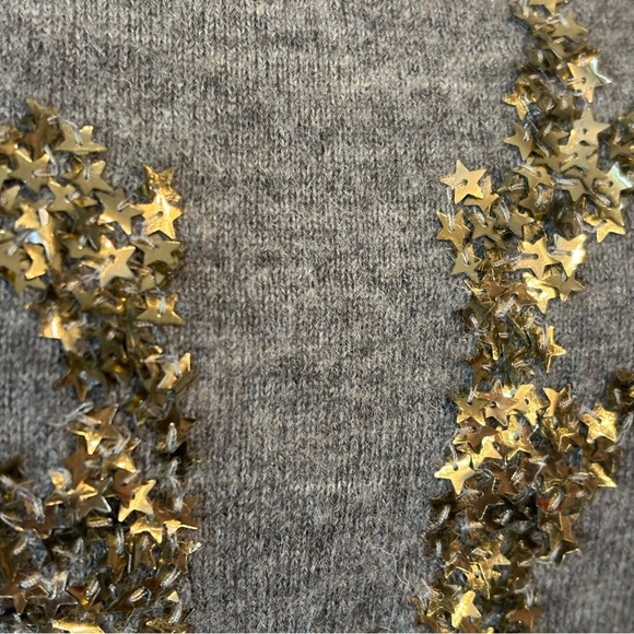 French connection women’s grey 100% merino wool sweater in size medium - Picture 6 of 9